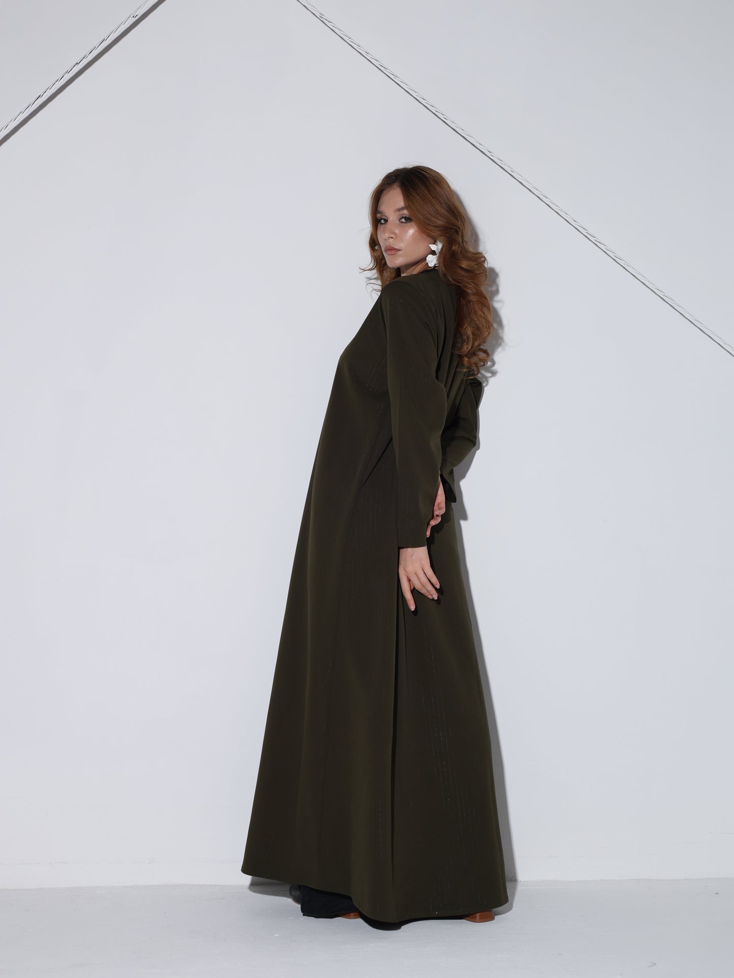Pinstripe in Olive